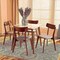 Baxton Studio Reba Mid-Century Light Grey Fabric and Walnut Brown Finished Wood 5-PC Dining Set 180-10814-11082-Zoro - alternate 6